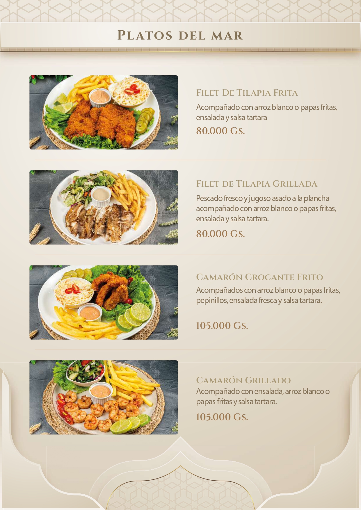 Portada del Menú Halal's